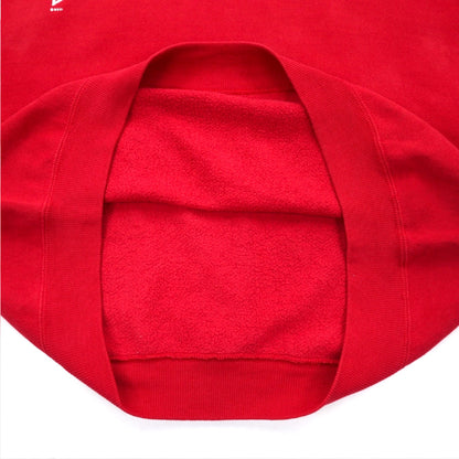 Lee 90年代 USA製 FAIRVIEW プリント スウェット L レッド コットン 裏起毛 アーチロゴ