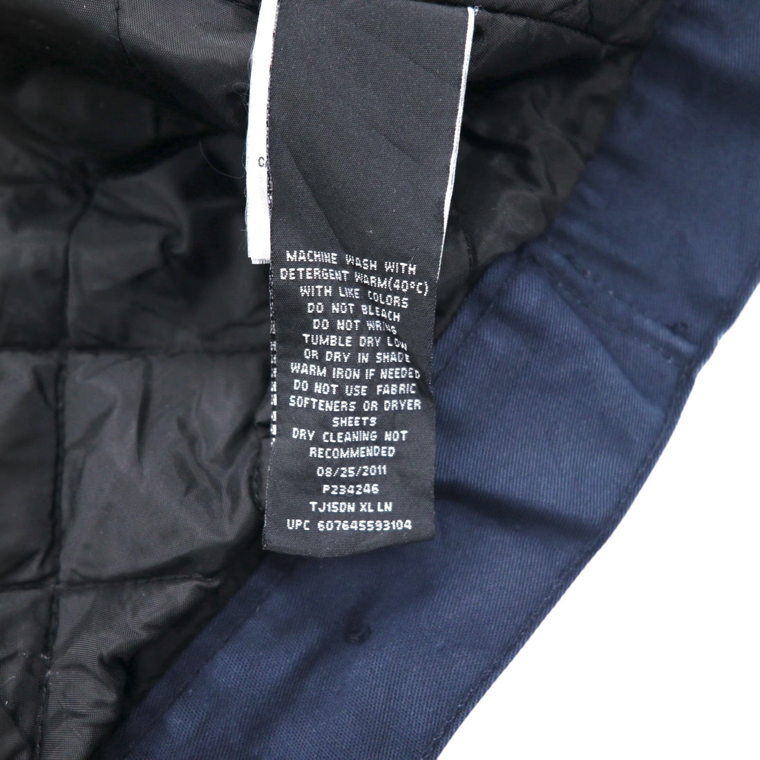 Dickies ワークジャケット ハリントンジャケット ジップアップブルゾン XL ネイビー