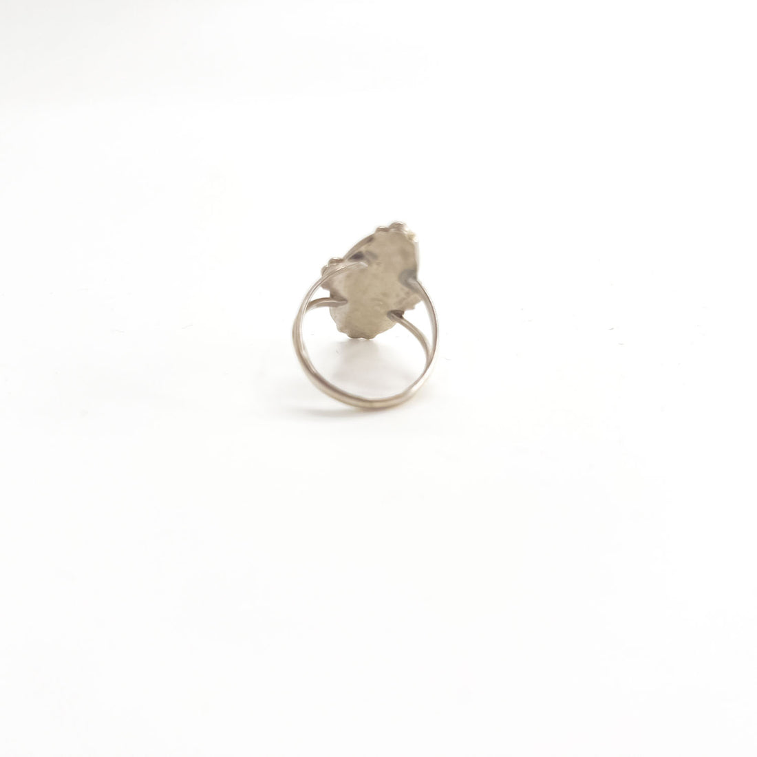 Vintage Navajo Silver Ring ナバホ族 ターコイズ シルバーリング 指輪 インディアンジュエリー STERLING ロングオーバル ツイストワイヤー
