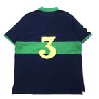POLO RALPH LAUREN Numbering Polo Shirt XXL Navy Cotton CLASSIC FIT Pique RLPC Pony Embroidery Big Size