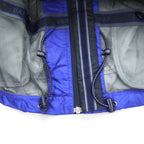 GAP 00s Old Gap Ripstop Shell Jacket L Blue Polyester Waterproof Retractable Hood