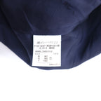 RALPH LAUREN 2B Tailored Jacket S Navy Wool Nylon Stripe Peaked Lapel Made in Japan