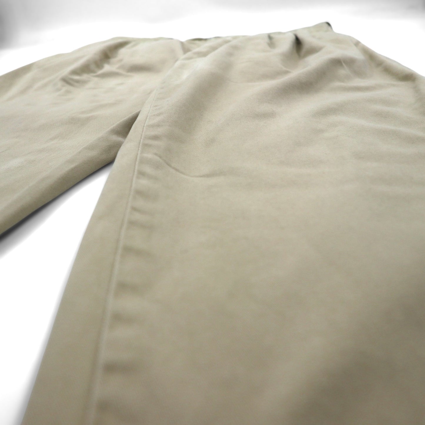 Polo Ralph Lauren 90s 2-pleat wide-leg chino pants, size L, beige cotton with pleats
