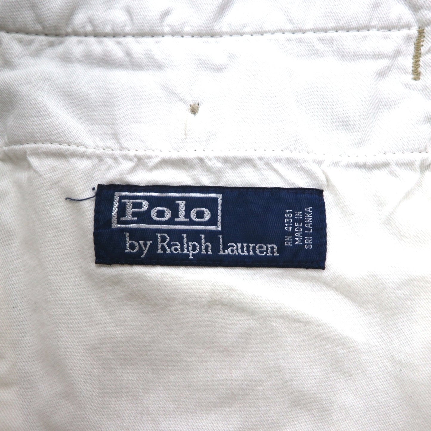 Polo Ralph Lauren 90s 2-pleat wide-leg chino pants, size L, beige cotton with pleats