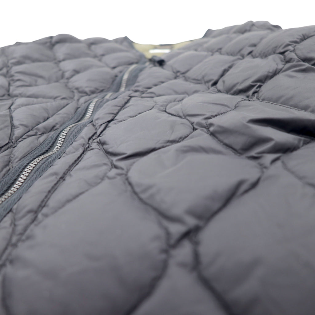 TAION Side Zip Military V-neck W-zip Down Jacket XXXL Black Slit 101ALSZML-1