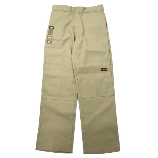 日本然リトテ-古着オンライン-Dickies ダブルニー ワークパンツ ルーズフィット 34 ベージュ ポリエステル コットン TWILL DOUBLE KNEE WORK PANTS 85283KH ホンジュラス製 未使用品-Dickies Double Knee Work Pants Loose Fit 34 Beige Polyester Cotton TWILL DOUBLE KNEE WORK PANTS 85283KH Honduras Made Unused