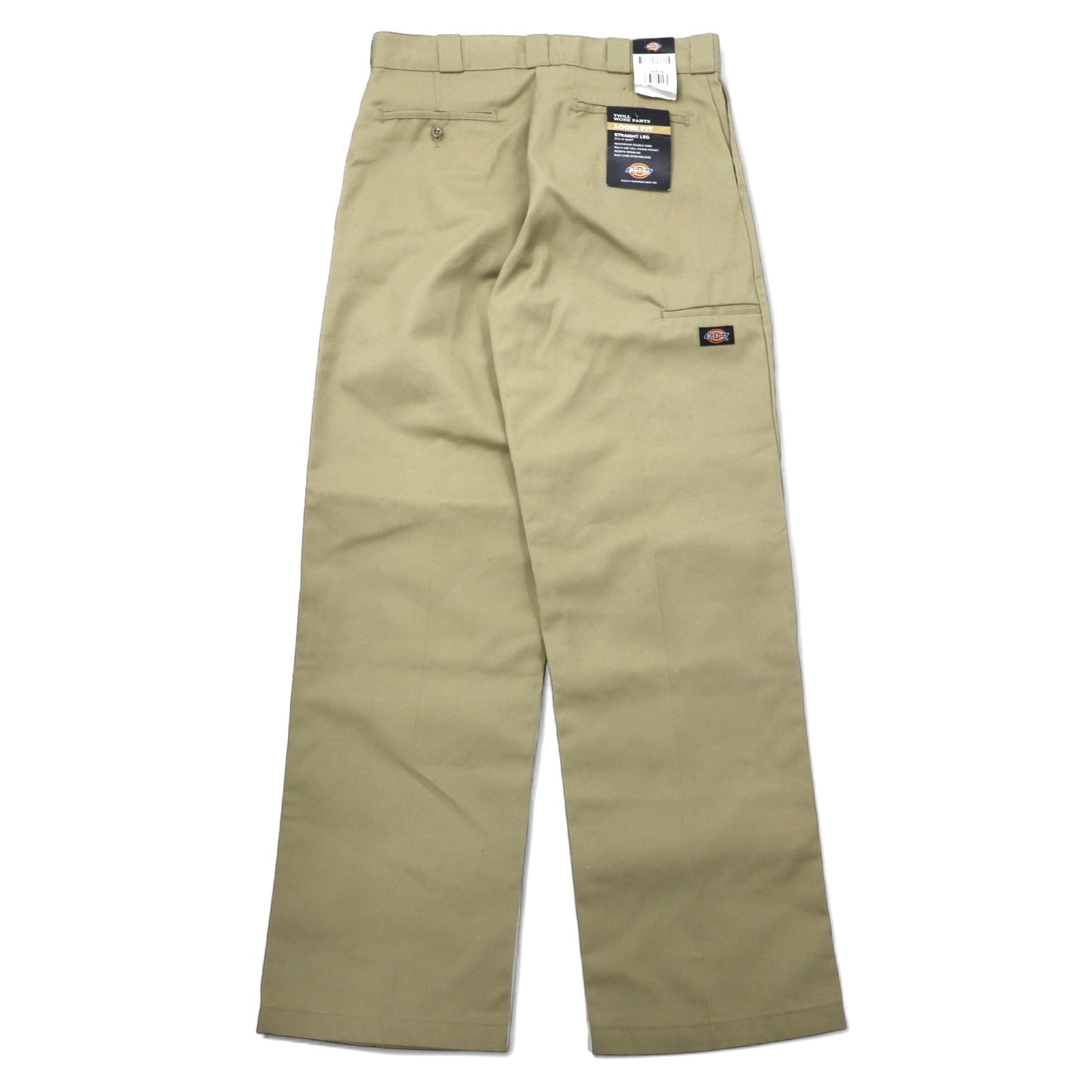 Dickies ダブルニー ワークパンツ ルーズフィット 34 ベージュ ポリエステル コットン TWILL DOUBLE KNEE WORK PANTS 85283KH ホンジュラス製 未使用品