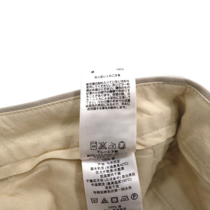 BROOKS BROTHERS 2タック ワイド チノパンツ L ベージュ ADVANTAGE CHINO ELLIOT