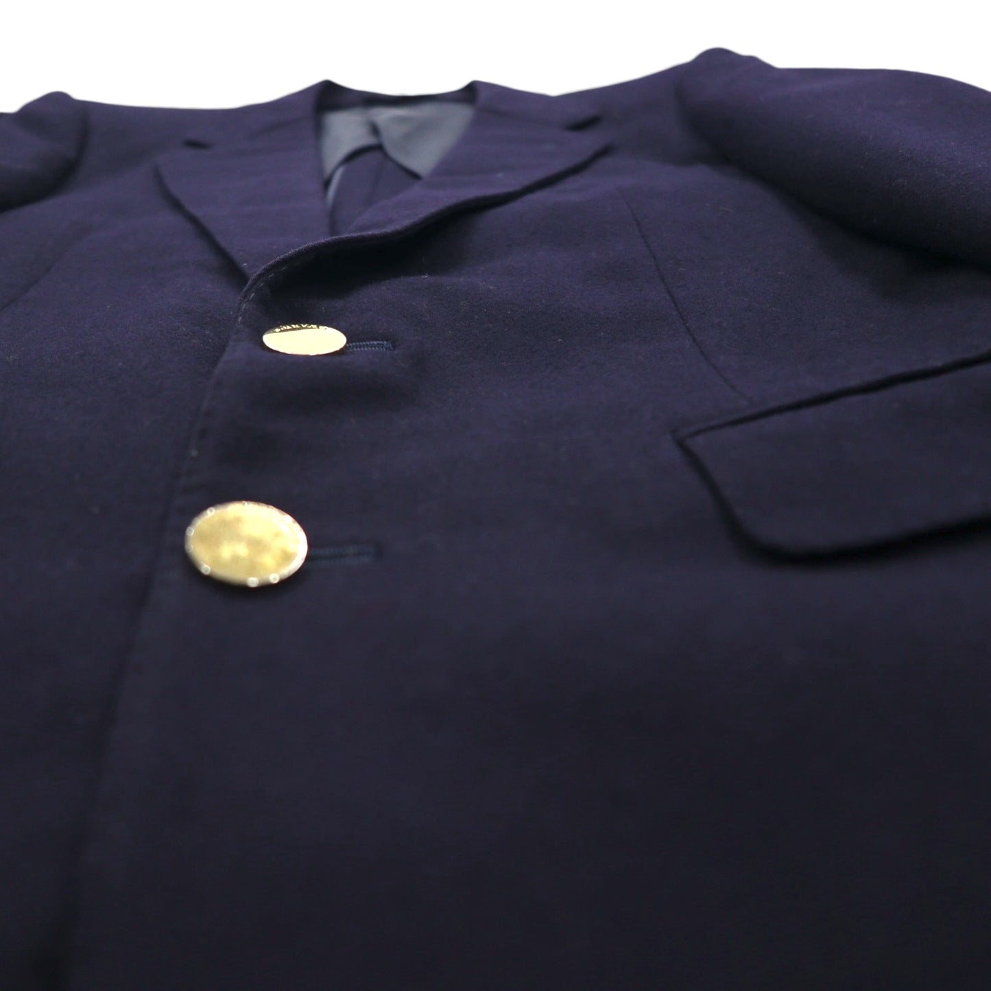 80s Vintage Blazer EDWARD'S 80s Blazer 2B Tailored Jacket Size S Navy with Gold Buttons
