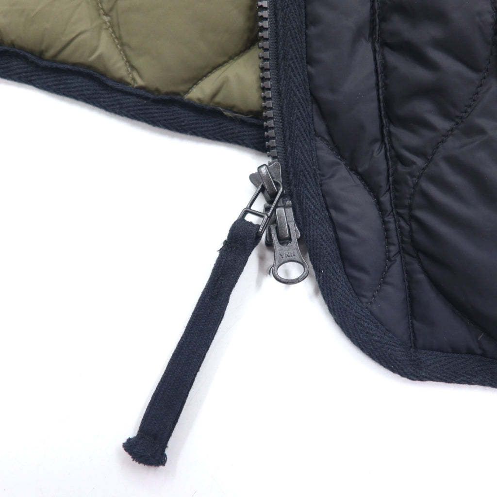 TAION Side Zip Military V-neck W-zip Down Jacket XXXL Black Slit 101ALSZML-1