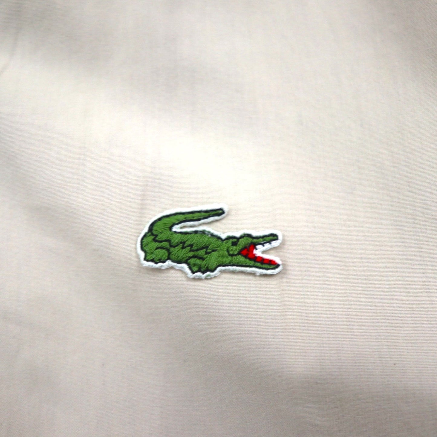 LACOSTE 80年代 リバーシブル スウィングトップ ハリントンジャケット XL ネイビー ベージュ チェック ワンポイントロゴ