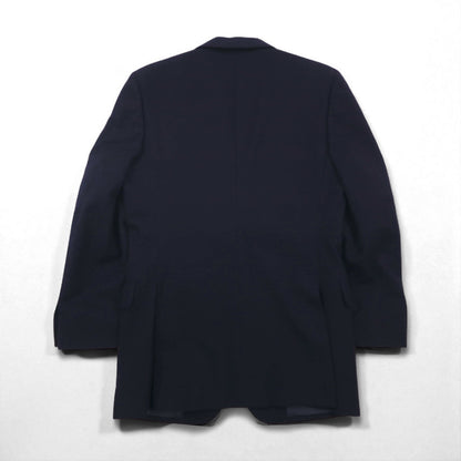 80s Vintage Blazer EDWARD'S 80s Blazer 2B Tailored Jacket Size S Navy with Gold Buttons