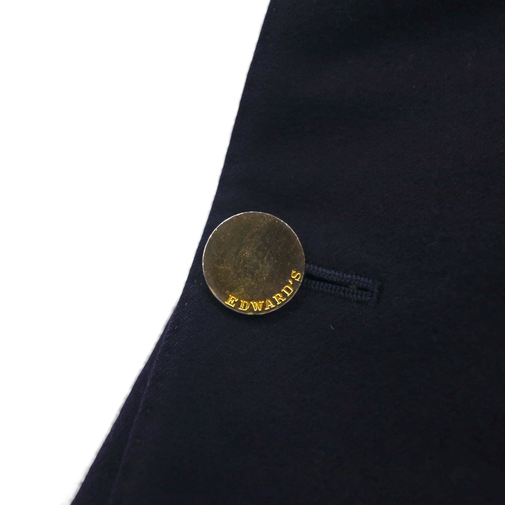 80s Vintage Blazer EDWARD'S 80年代 ブレザー 2B テーラードジャケット S  紺ブレ 金ボタン