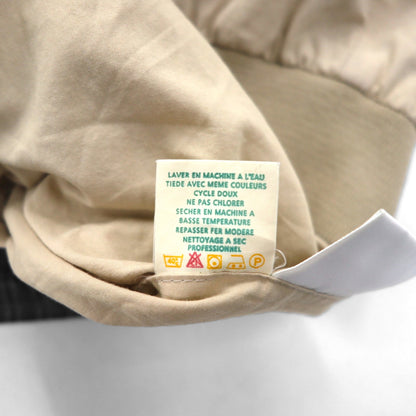 LACOSTE 80年代 リバーシブル スウィングトップ ハリントンジャケット XL ネイビー ベージュ チェック ワンポイントロゴ