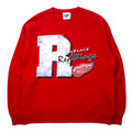 日本然リトテ-古着オンライン-Lee SPORT USA製 90年代 NHL プリント スウェット L レッド コットン Detroit Red Wings ビッグサイズ-Lee SPORT USA Made 90's NHL Print Sweatshirt L Red Cotton Detroit Red Wings Big Size