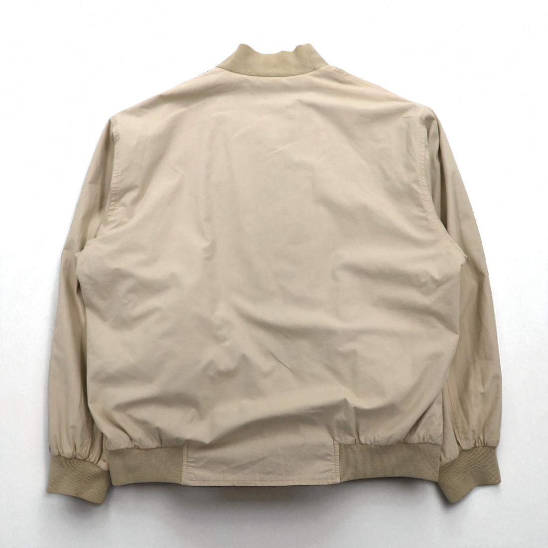 LACOSTE 80s Reversible Swing Top Harrington Jacket XL Navy Beige Check One Point Logo