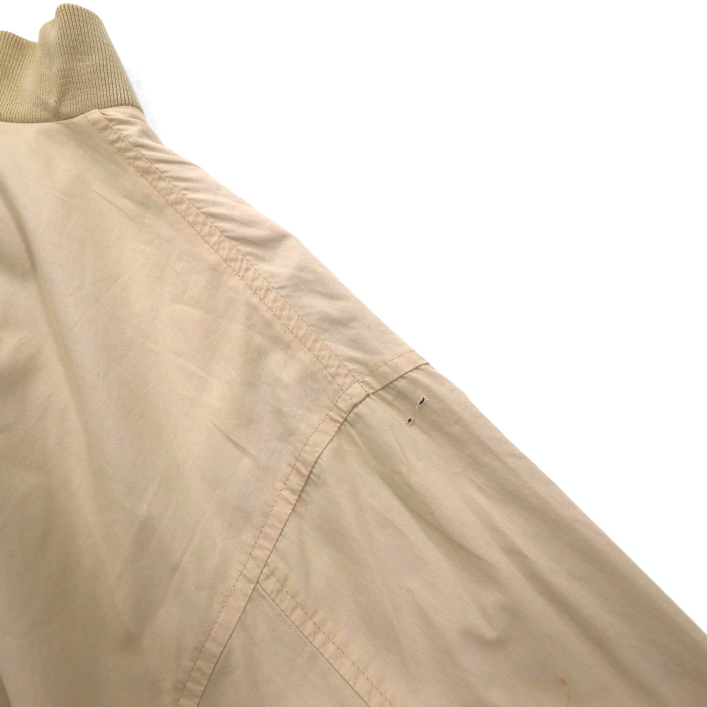 LACOSTE 80年代 リバーシブル スウィングトップ ハリントンジャケット XL ネイビー ベージュ チェック ワンポイントロゴ