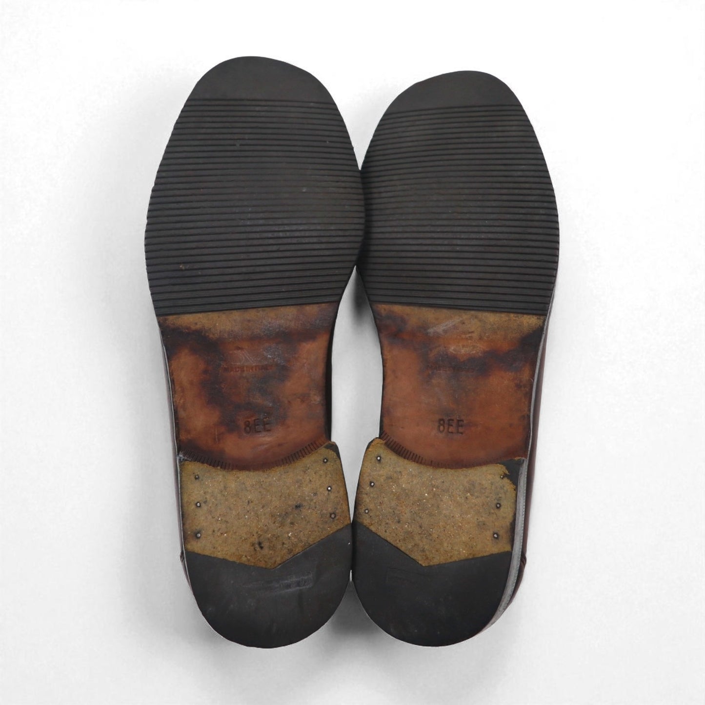 Salvatore Ferragamo ガンチーニ ホースビット ローファー 26cm レザー メタル UR37761 イタリア製