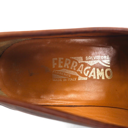 Salvatore Ferragamo ガンチーニ ホースビット ローファー 26cm レザー メタル UR37761 イタリア製