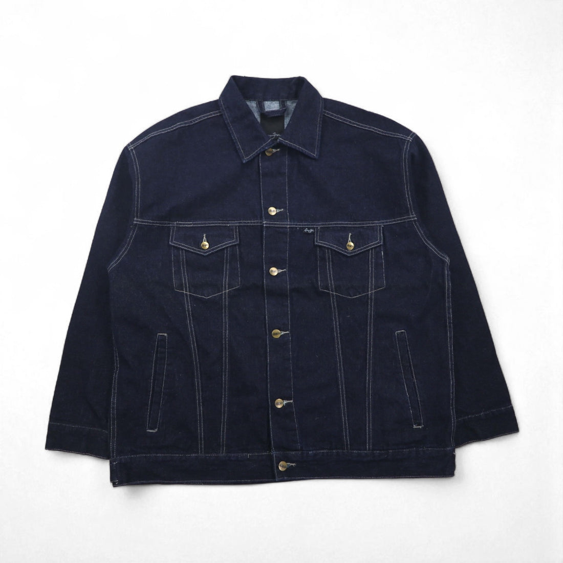 Sean John 90年代 リジッド デニムジャケット Gジャン L インディゴ ブルー 濃紺