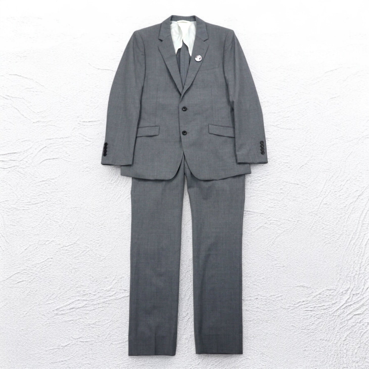 International Gallery BEAMS 2B Suit Set Up M Gray Wool 4117-0733-819