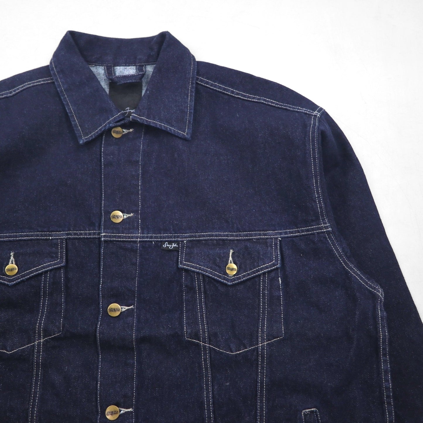 Sean John 90s Rigid Denim Jacket, Size L, Indigo and Blue