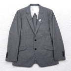 International Gallery BEAMS 2B Suit Set Up M Gray Wool 4117-0733-819