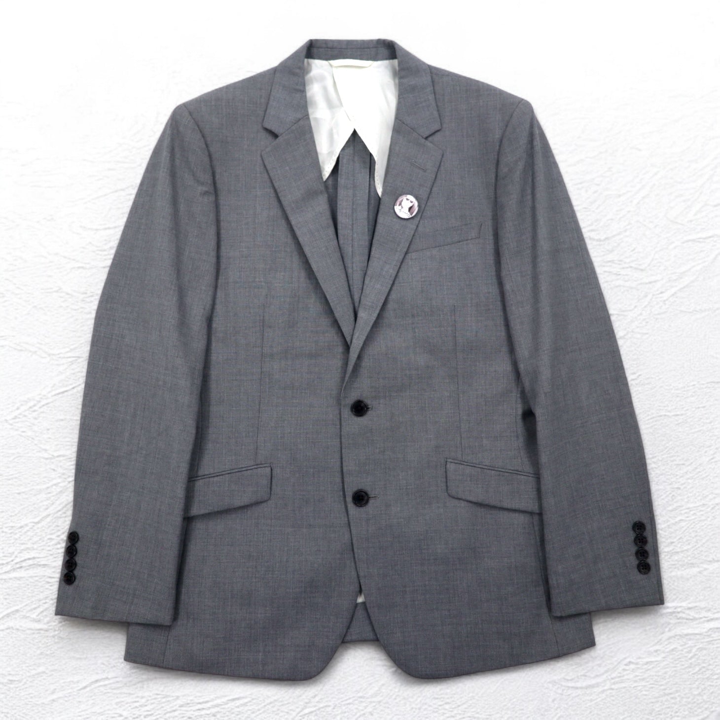 International Gallery BEAMS 2B Suit Set Up M Gray Wool 4117-0733-819