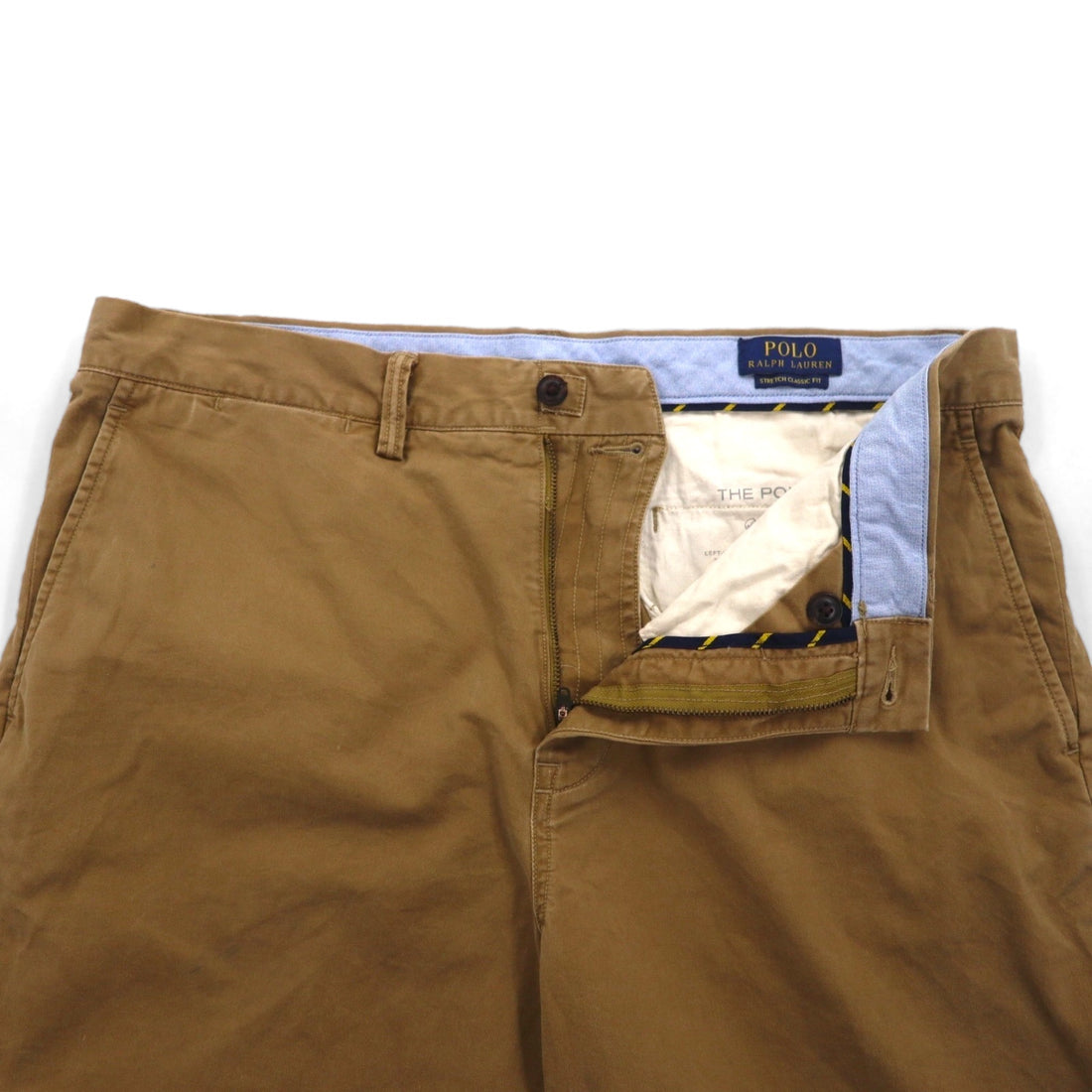 POLO RALPH LAUREN ポロチノ クラシック コットン ツイル ショートパンツ ハーフパンツ L ベージュ ストレッチ