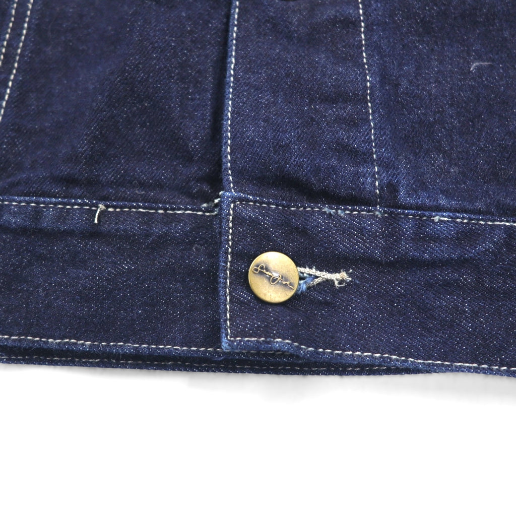 Sean John 90s Rigid Denim Jacket, Size L, Indigo and Blue