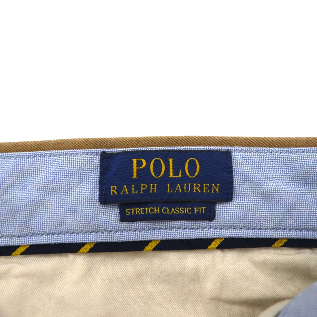POLO RALPH LAUREN ポロチノ クラシック コットン ツイル ショートパンツ ハーフパンツ L ベージュ ストレッチ