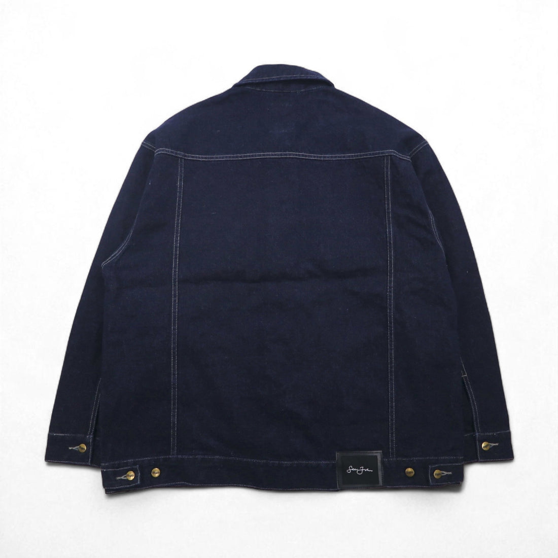 Sean John 90年代 リジッド デニムジャケット Gジャン L インディゴ ブルー 濃紺