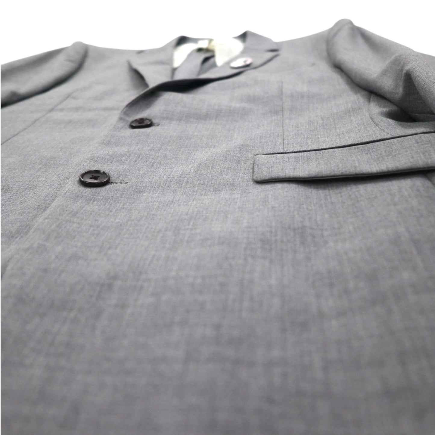 International Gallery BEAMS 2B スーツ セットアップ M グレー ウール 4117-0733-819