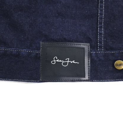Sean John 90s Rigid Denim Jacket, Size L, Indigo and Blue