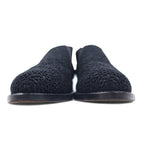 COMME des GARCONS Flower Lace Ankle Boots Short Boots Side Gore 23cm Black Leather Made in Japan