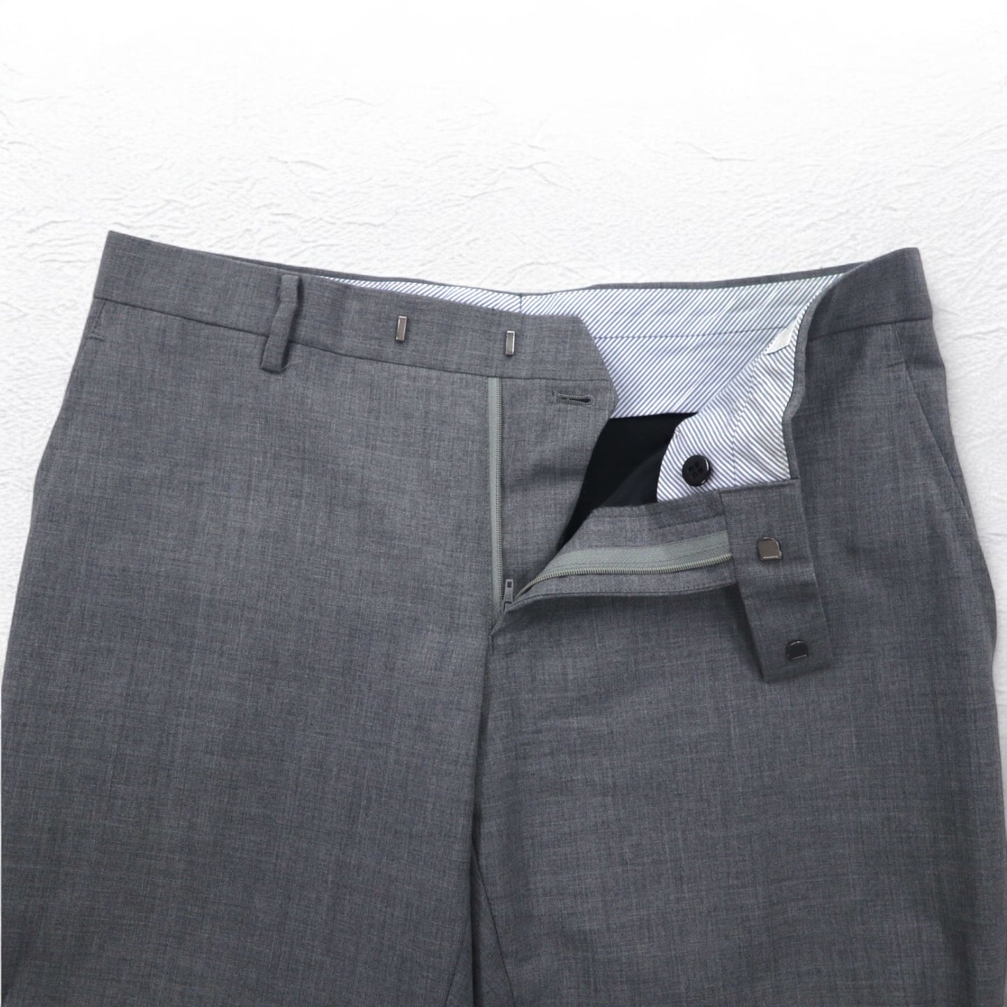 International Gallery BEAMS 2B スーツ セットアップ M グレー ウール 4117-0733-819