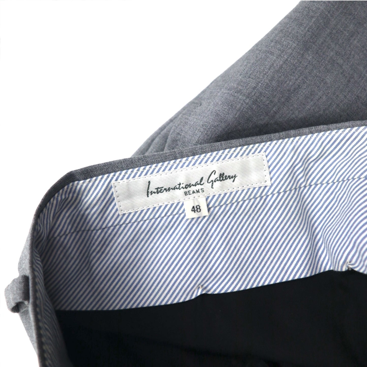 International Gallery BEAMS 2B スーツ セットアップ M グレー ウール 4117-0733-819