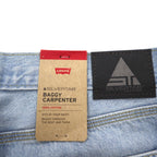 Levi's SILVERTAB シルバータブ  BAGGY CARPENTER バギー デニムパンツ ジーンズ L インディゴ ワイド A7489-0000 未使用品