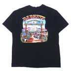 HARLEY DAVIDSON ロゴプリント Tシャツ L ブラック コットン 両面プリント EL PASO TEXAS ニカラグア製