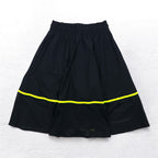 NIKE メッシュスカート M ブラック イエロー ロゴプリント AS W NSW SKIRT MESH CU4031-017