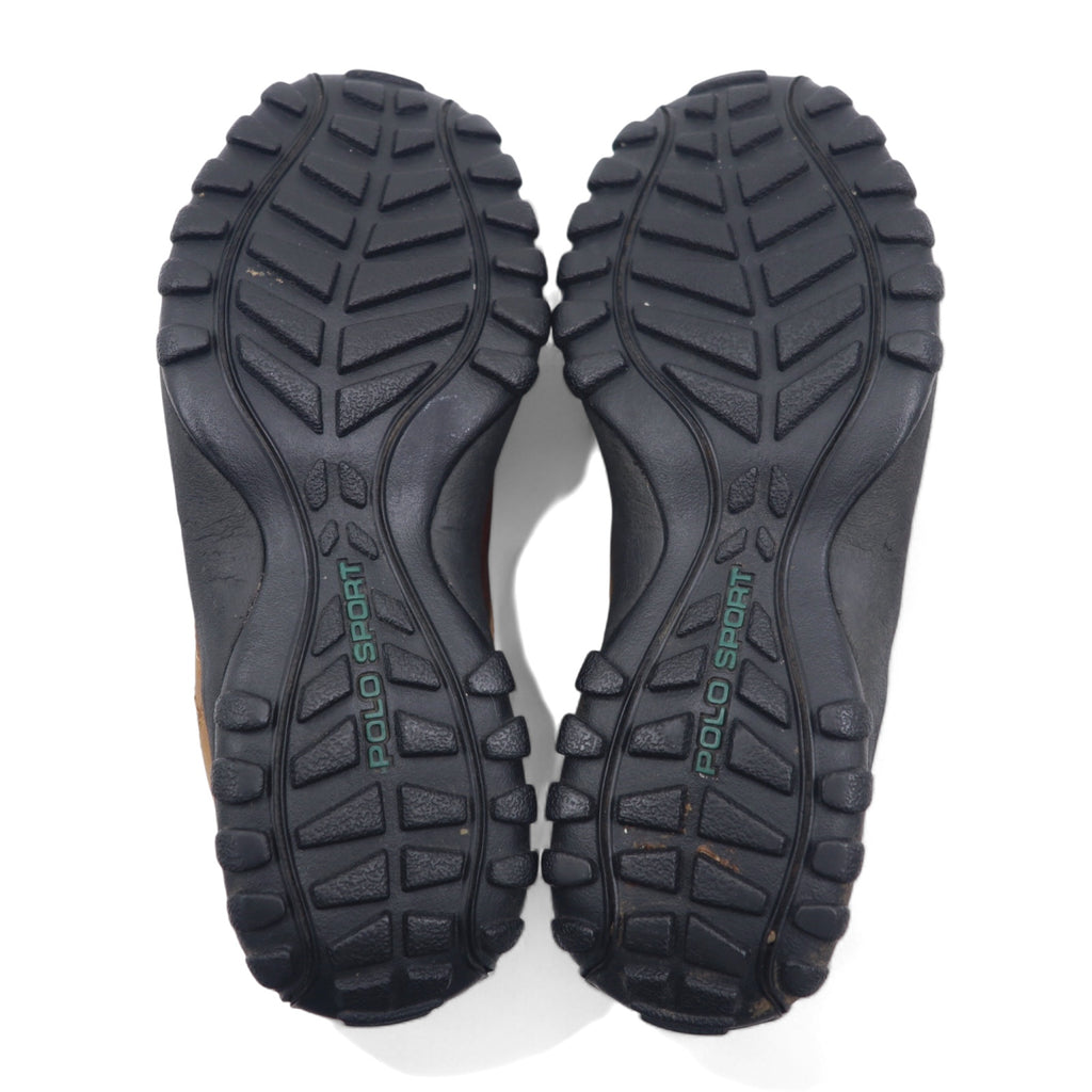 POLO SPORT RALPH LAUREN トレッキングシューズ ダックブーツ 25cm ブラウン レザー 防水