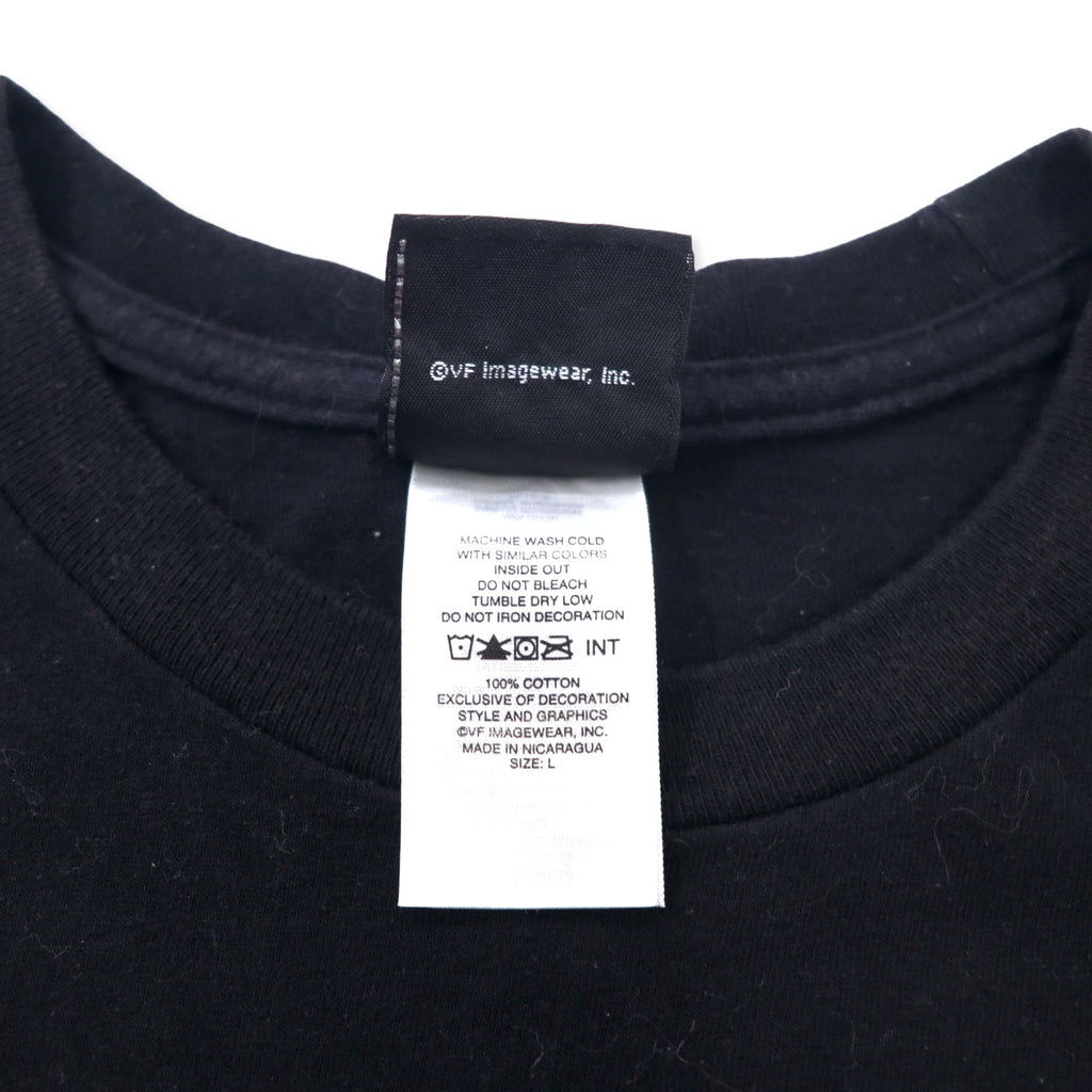 HARLEY DAVIDSON ロゴプリント Tシャツ L ブラック コットン 両面プリント EL PASO TEXAS ニカラグア製