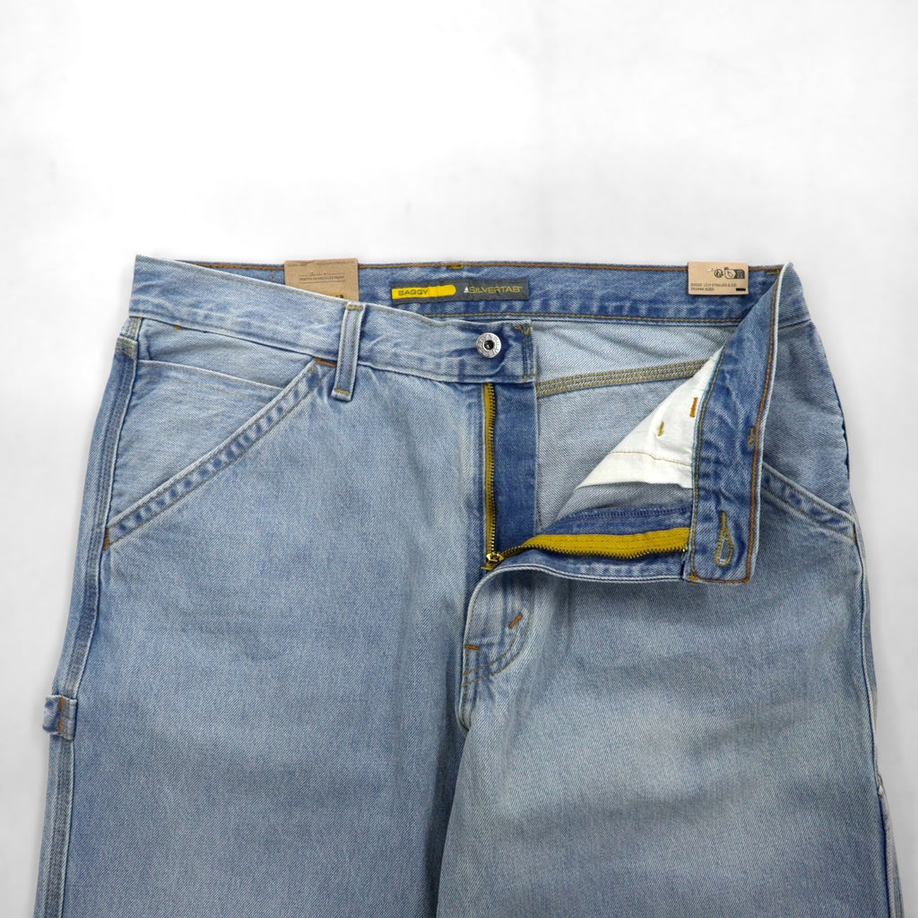 Levi's SILVERTAB シルバータブ  BAGGY CARPENTER バギー デニムパンツ ジーンズ L インディゴ ワイド A7489-0000 未使用品