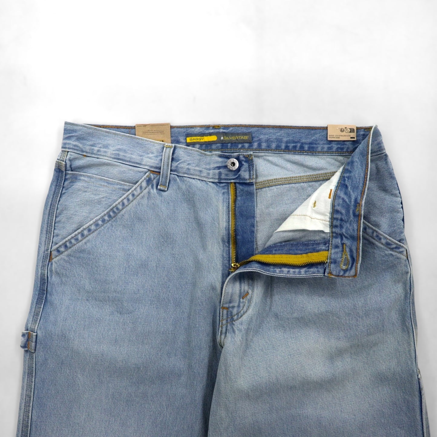 Levi's Silver Tab Baggy Carpenter Jeans, Size L, Indigo, Wide Fit, A7489-0000, Unused
