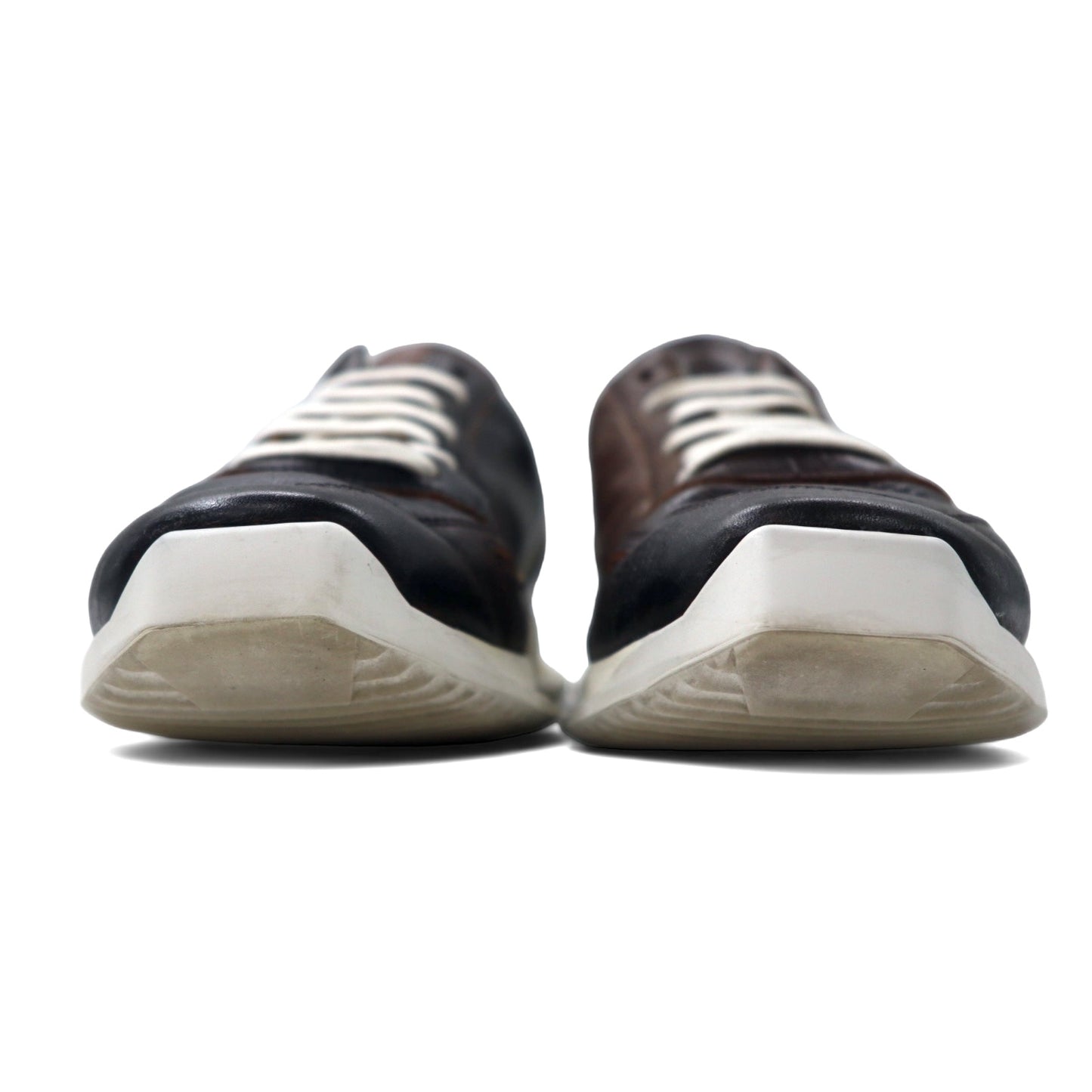 Rick Owens ランナー スニーカー 25cm ブラック ブラウン レザー Black Vintage Runner Sneakers 19 S2811