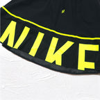 NIKE メッシュスカート M ブラック イエロー ロゴプリント AS W NSW SKIRT MESH CU4031-017