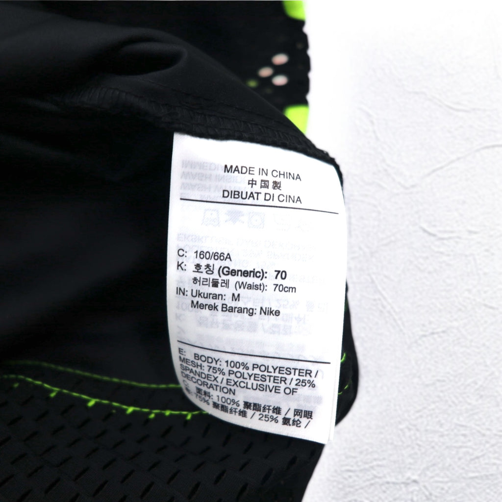 NIKE メッシュスカート M ブラック イエロー ロゴプリント AS W NSW SKIRT MESH CU4031-017