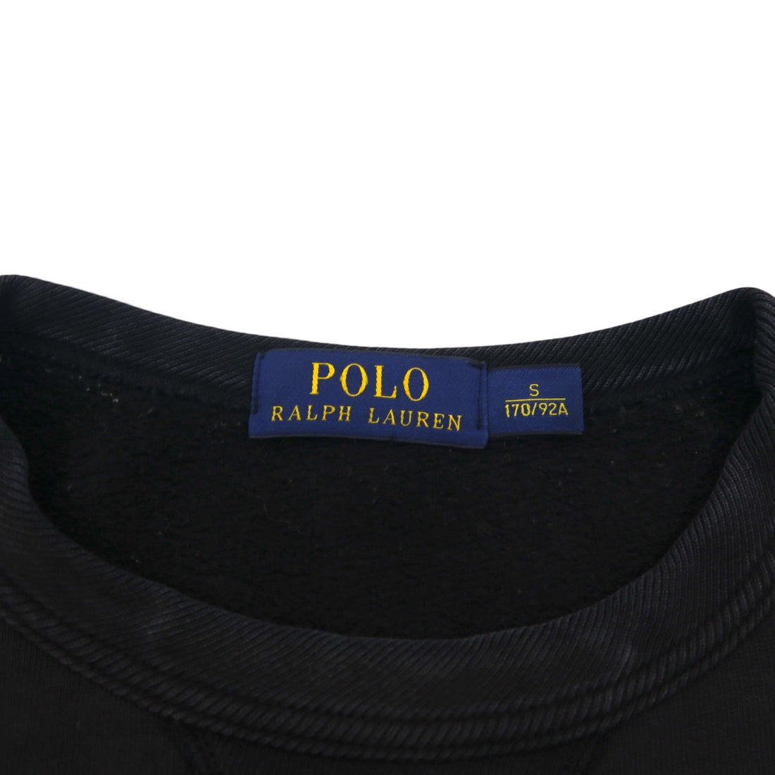 Polo Ralph Lauren Vintage V-Neck Sweatshirt, Size S, Black, 105TH NAVAL STA