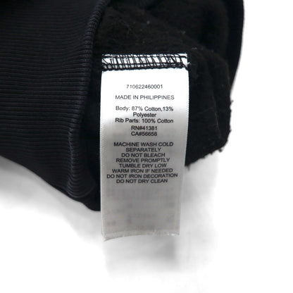 Polo Ralph Lauren ヴィンテージ加工 前V スウェット トレーナー S ブラック 105TH NAVAL STA