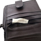 BOTTEGA VENETA Intrecciato Bifold Wallet Round Zipper Brown Leather 121059 V0013 2040 Made in Italy